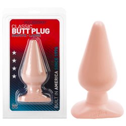 Classic Butt Plug - Smooth Large - Flesh