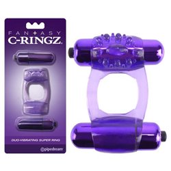 FCR Duo-Vibrating Super Ring - Purple
