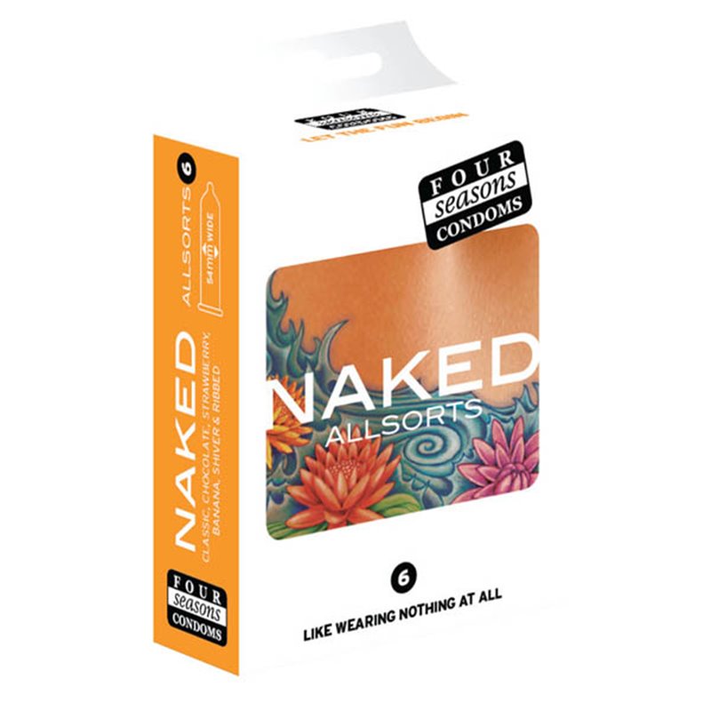 Four Seasons Naked Allsorts Condoms 6's