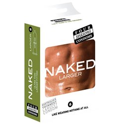 Four Seasons Naked Larger Condoms 6's