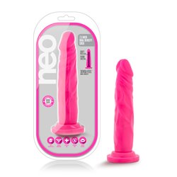 Neo 7.5'' Dual Density Cock - Neon Pink