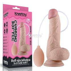 Cumming Softee Soft Ejaculation Cock 8'' + Balls