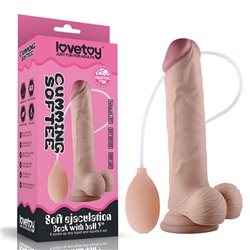 Cumming Softee Soft Ejaculation Cock 9'' + Balls