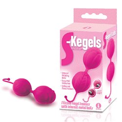 The 9's S-Kegels, Silicone Kegel Balls - Pink