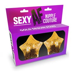 Sexy AF - Nipple Couture Gold Stars