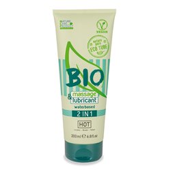 HOT BIO Water Based 2in1 Massage Lubricant- 200 ml