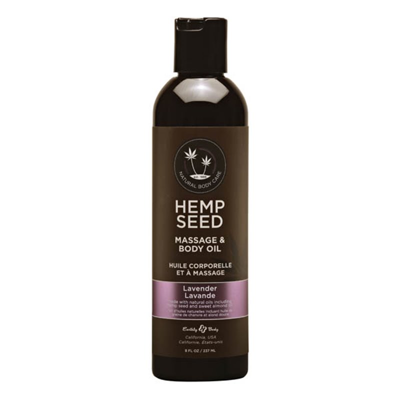 EB Hemp Seed Massage Oil LAVENDER - 237 ml