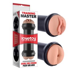 Training Master Double Side Stroker - Pussy + Ass