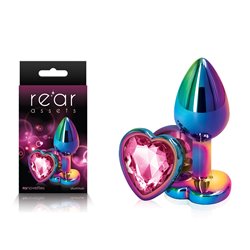 Rear Assets Multicolour Heart - Small - Pink