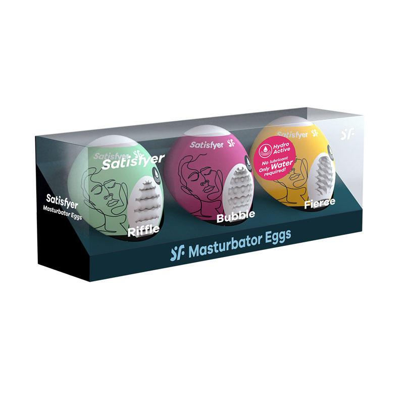 Satisfyer Masturbator Eggs Mixed 3-Pack 1