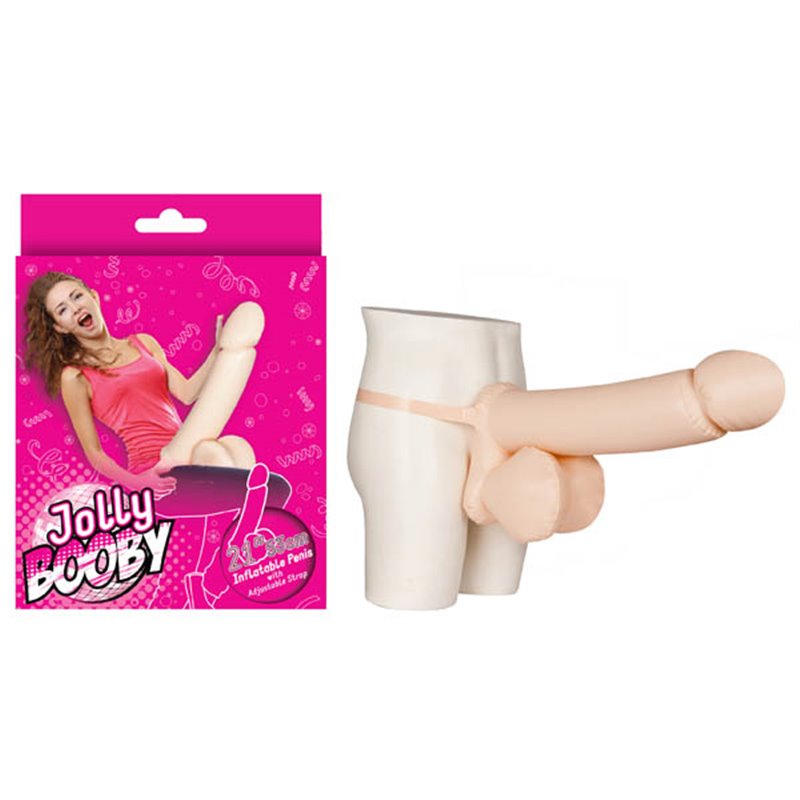 Jolly Booby - Inflatable 50 cm Penis with Strap
