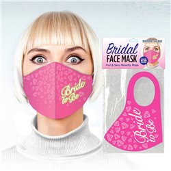 Bridal Face Mask - Bride To Be - Glow Pink