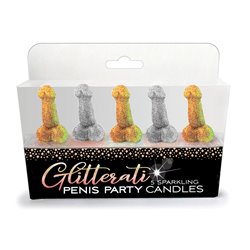 Glitterati - Penis Party Candles - 5 Pack
