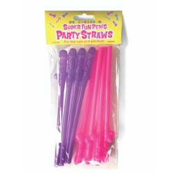 Super Fun Penis Party Straws - 8 Pack