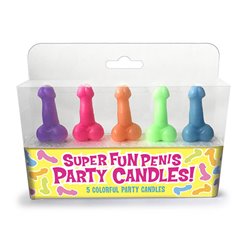 Super Fun Penis Candles - 5 Pack