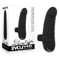 Evolved HOOKED ON YOU Finger Vibrator - Black