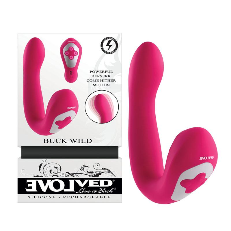 Evolved BUCK WILD Flicking Vibrator - Pink
