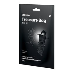 Satisfyer Treasure Bag Medium - Black - Little Desires Australia