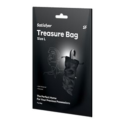 Satisfyer Treasure Bag Large - Black - Little Desires Australia