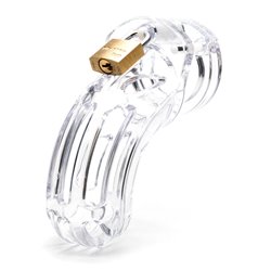 The Curve Chastity Cock Cage Kit - Clear