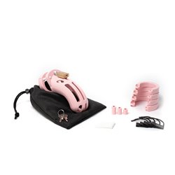 The Curve Chastity Cock Cage Kit - Pink