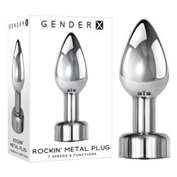 Gender X ROCKIN METAL PLUG - Rechargeable