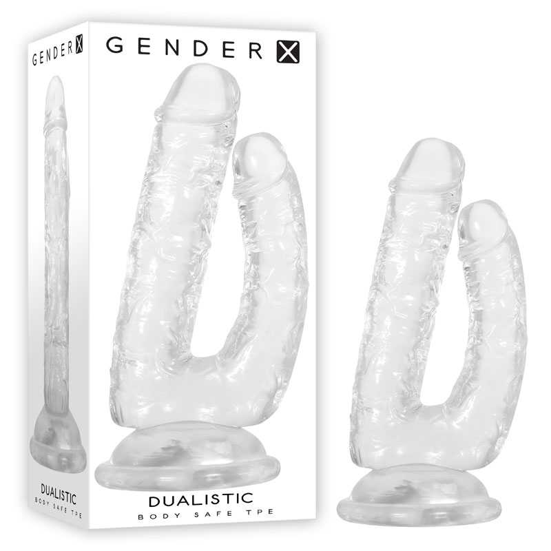 Gender X DUALISTIC Double Dildo - Clear