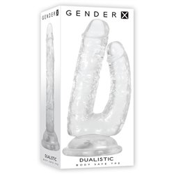 Gender X DUALISTIC Double Dildo - Clear