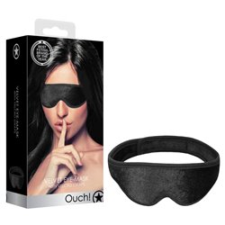 OUCH! Velvet & Velcro Eye Mask - Black