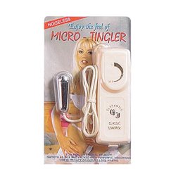Micro Tingler Bullet - Tear Drop Silver