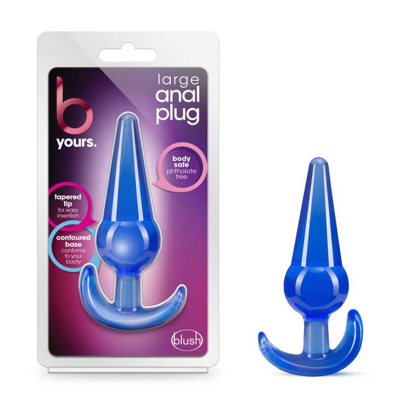 B Yours Large Anal Plug - Blue